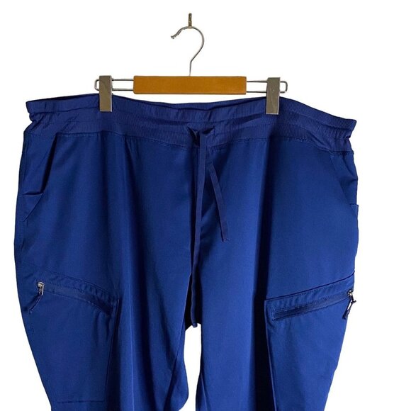 Scrubletics Women's Blue Pull-On Waist Scrub Pants Sz 2XL - Picture 3 of 7